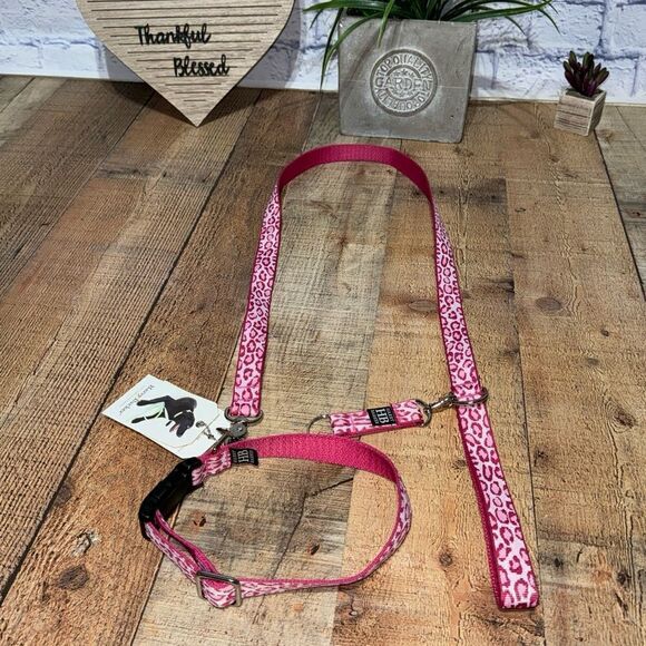 Harry Barker Collar & Leash Pink New Unused - Picture 1 of 8